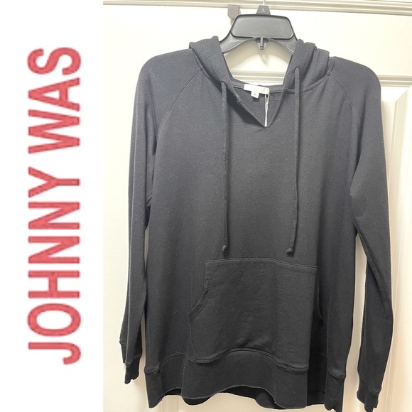 NWT. $158R  Johnny Was Calme Hoodie W/Glitter Stripe On Sleeves. Size Sm… - Picture 1 of 6